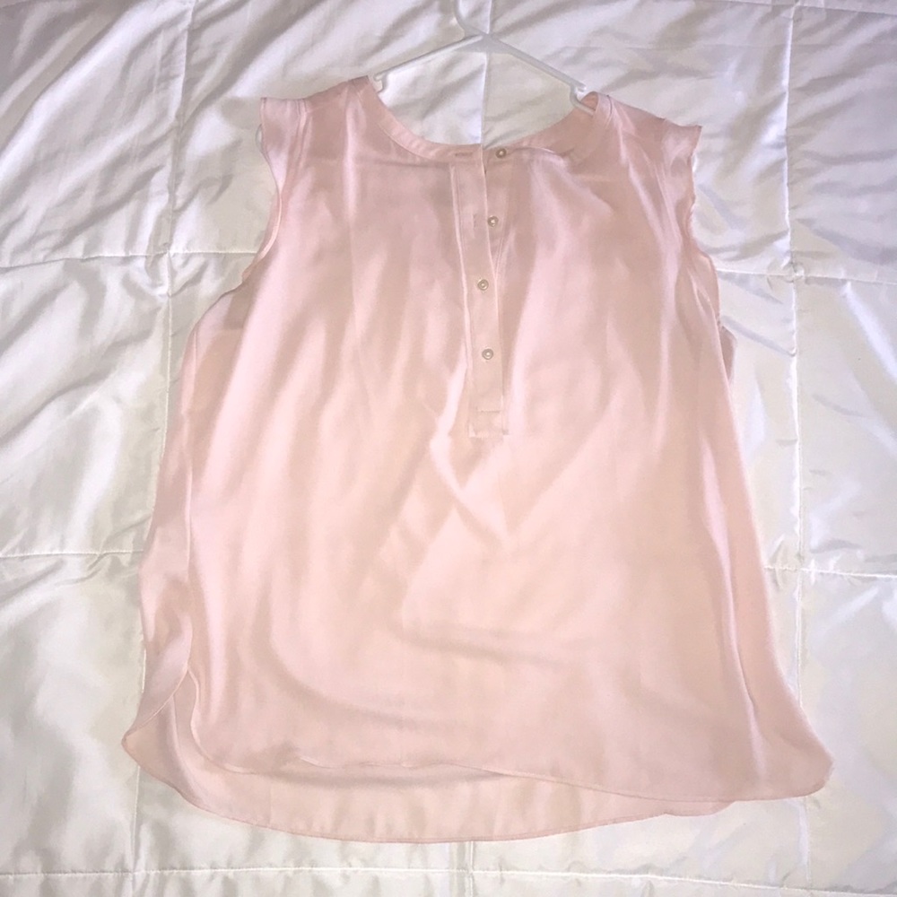 LOfT Blush Sleeveless Blouse, Large
